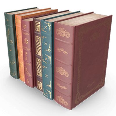 A row of books symbolizing the foreign law under which divorces may be obtained.