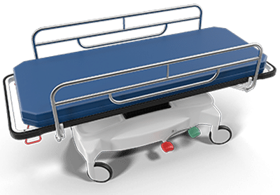 A medical stretcher as some cases can be quite serious.