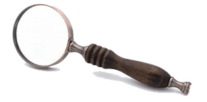Magnifying glass to indicate that there must be proof of psychological incapacity.