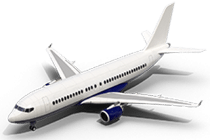 A plane to show she left to find work abroad.