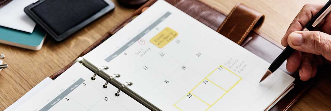 A calendar showing that legal separation will still take time.