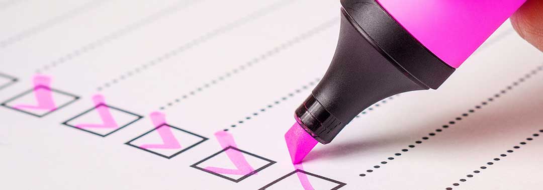 A checklist as some requirements must be met for a mortgage to occur.