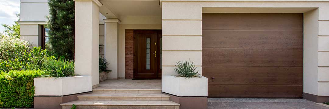 The entrance to a house which is a likely part of an estate's inventory.