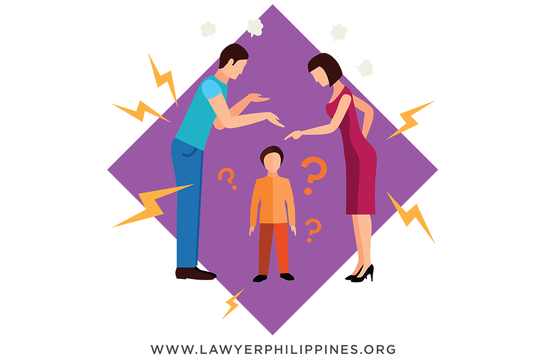 A man and woman facing each other surrounded by signs indicating anger. Between them is a small confused child surrounded by question marks. If you can not reach a Child Support Agreement a case for support will take more time and money.