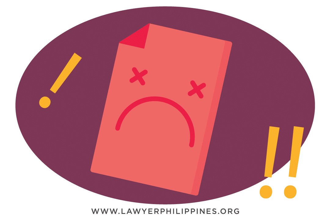 A picture showing a written notice of termination to be given to the employee