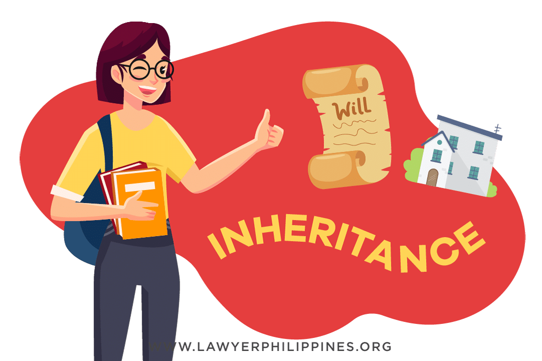 Picture showing a will and property that is left by the deceased in favor of an heir