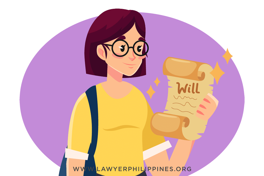 A picture of an heir in possession of a will left by the deceased