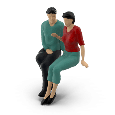 A couple discussing things