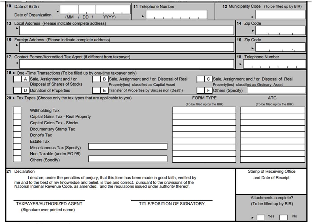 The Bureau of Internal Revenue BIR requires a separate TIN number for Extrajudicial Settlement of Estate Philippines