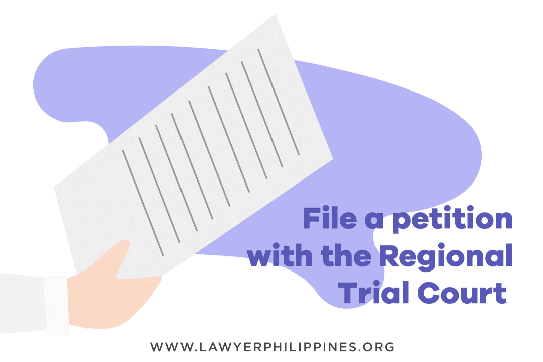 A hand holding a Petition to be filed with the Regional Trial Court. Some of the requirements for Judicial or Administrative Reconstitution of Title are the same.