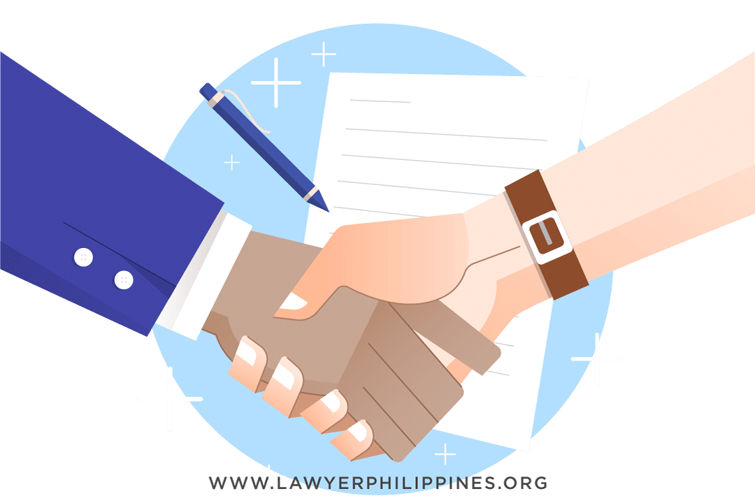 Two hands forming a handshake. One hand extending from a blue suit and a feminine hand with polished nails. Underneath the hands is a legal document and pen signifying a Prenuptial Agreement. Absolute Community of Property, Conjugal Partnership of Gains, Conjugal Property, Inheritance part of Conjugal Property?