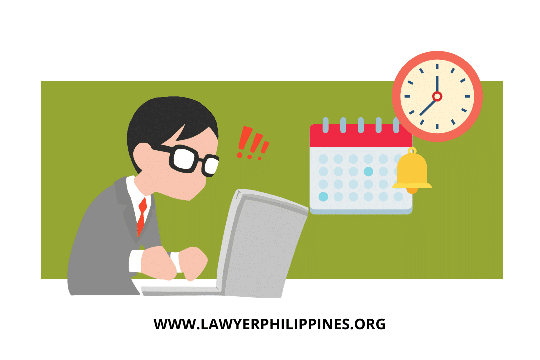 A man filing the DAU on time