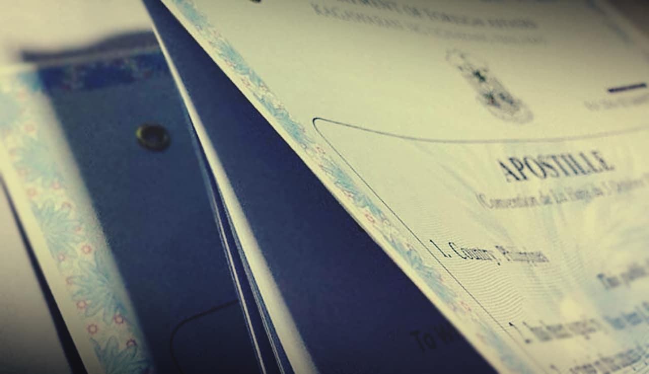 A photo of an Apostille sample which is recognized in the Philippines for legal documents signed abroad. What is the Annulment process in the Philippines without appearance?