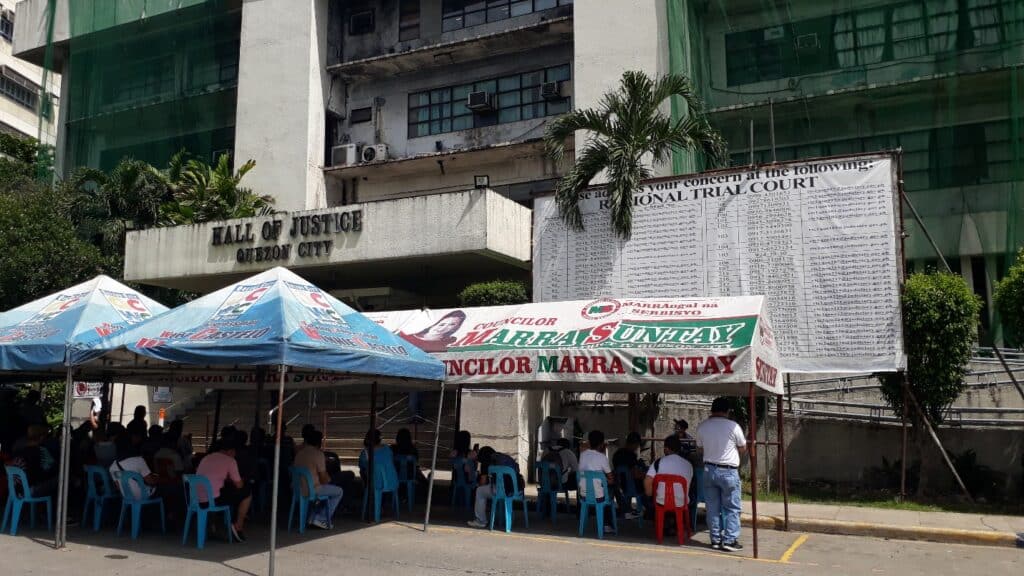 Outside view of the Quezon City Hall of Justice