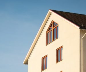 A house under the clear sky
