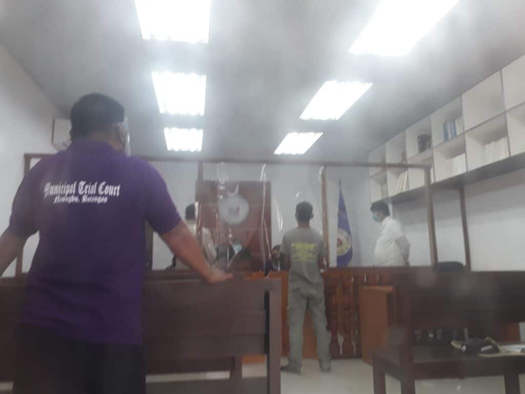 An RTC holding a trial during the pandemic