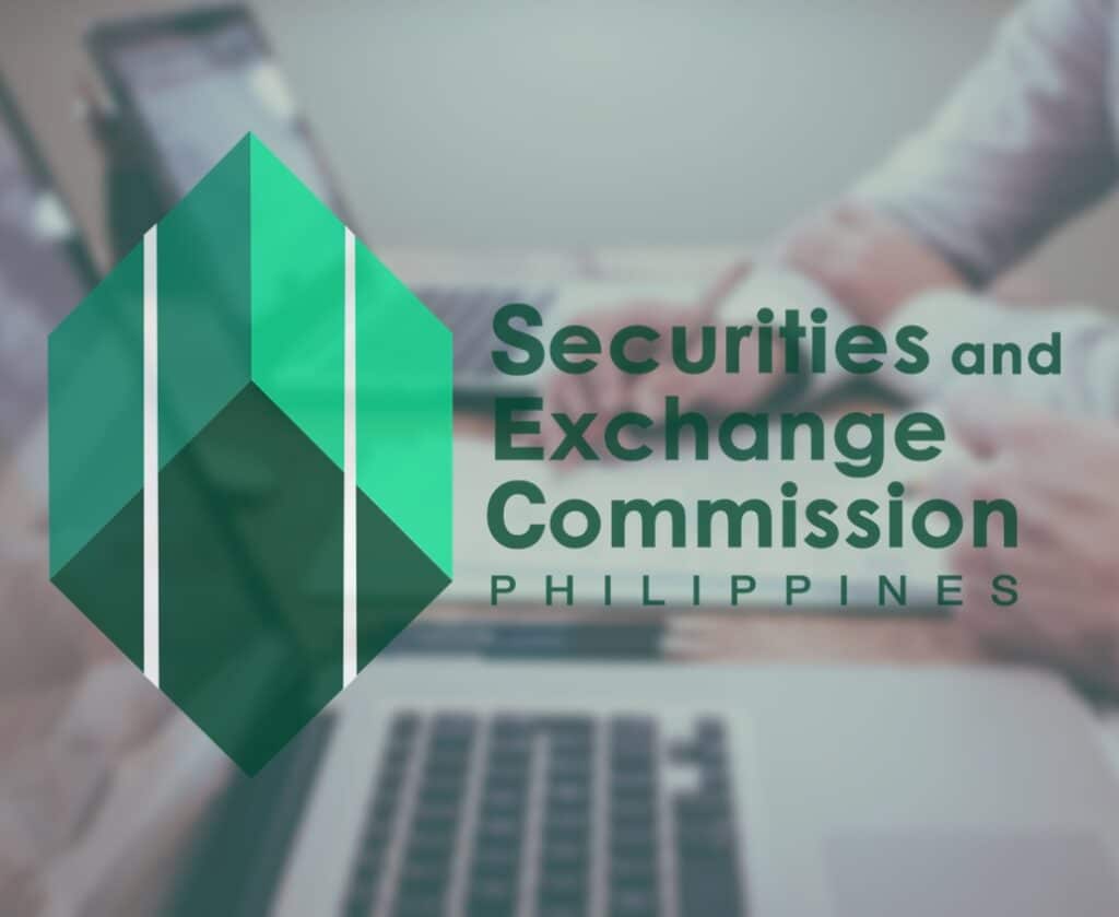 SEC Logo with corporate background