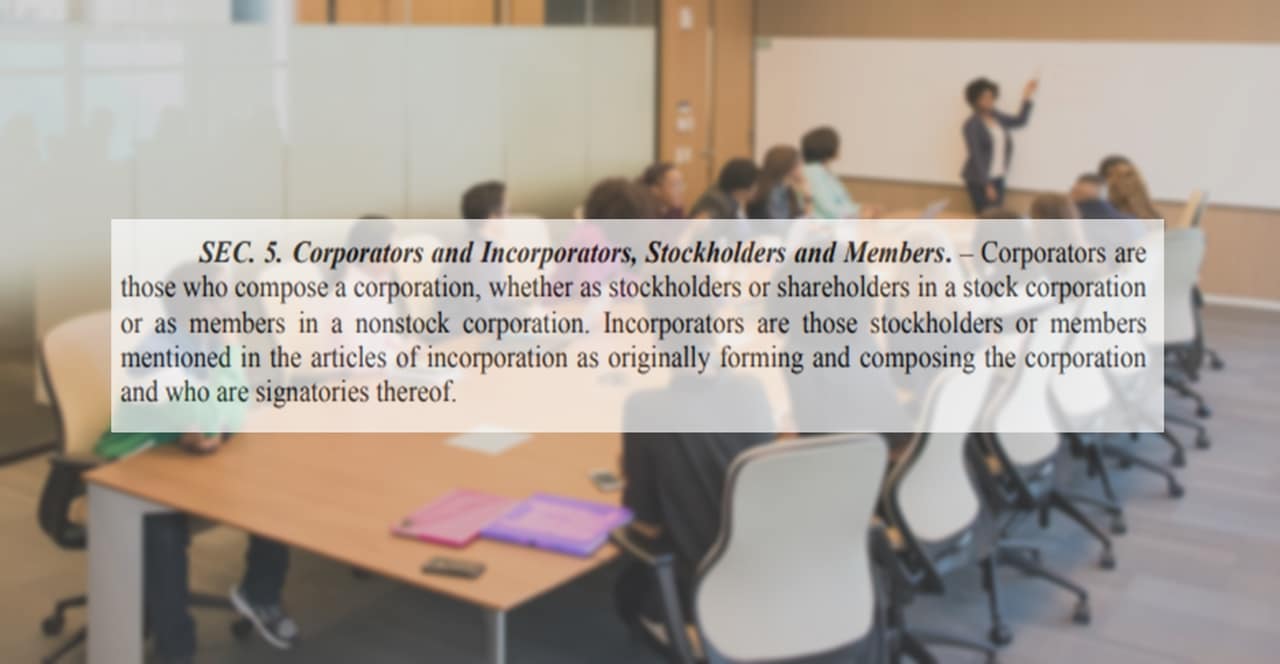 Section 5 of the Revised Corporation Code