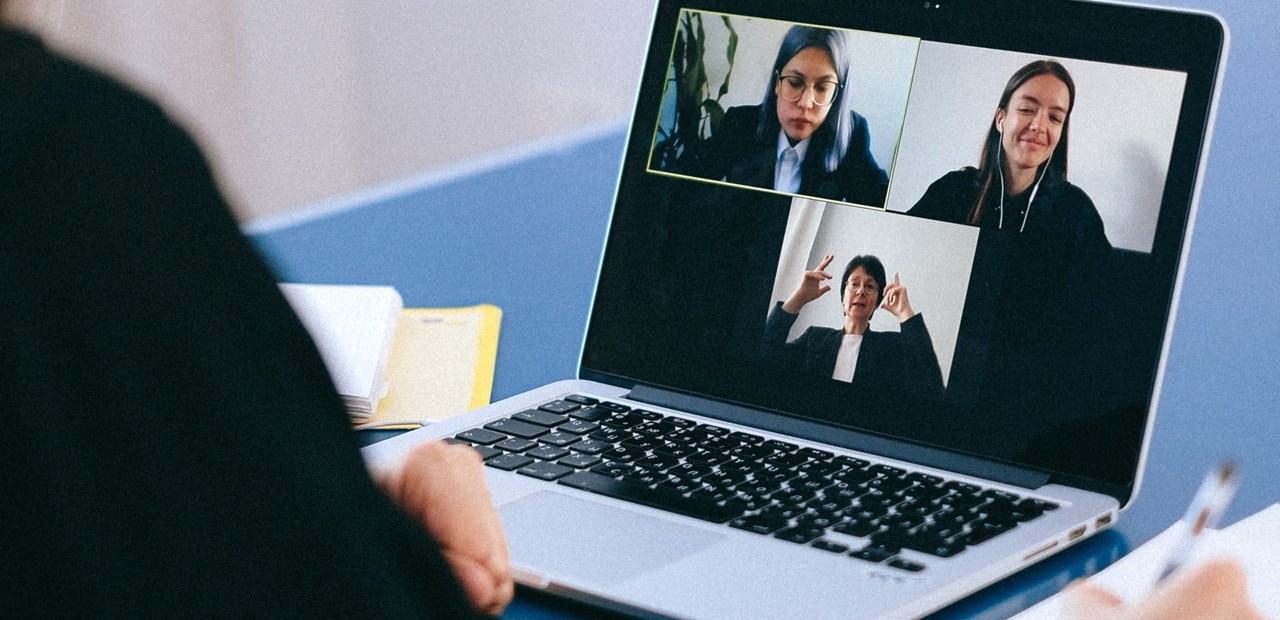 Board of directors in a online meeting