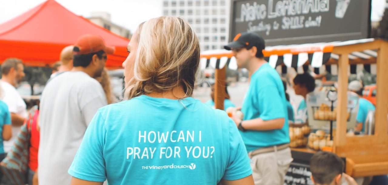 People in a charity program