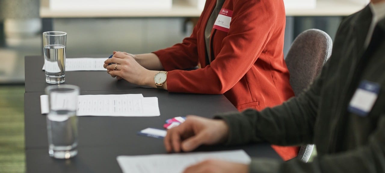 Legal counsel at a hearing