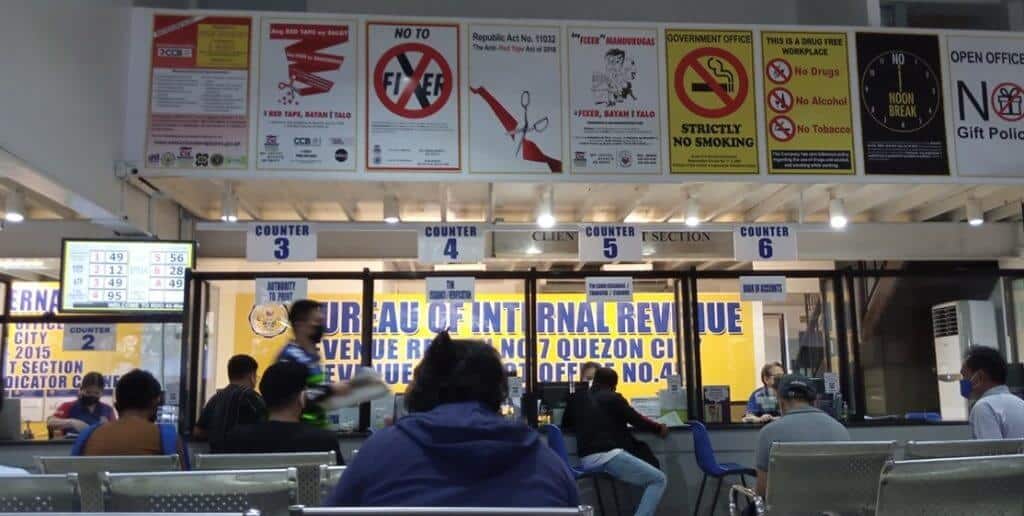 Liaison officers transacting with BIR ruling on a Tax Free Exchange in the Philippines.