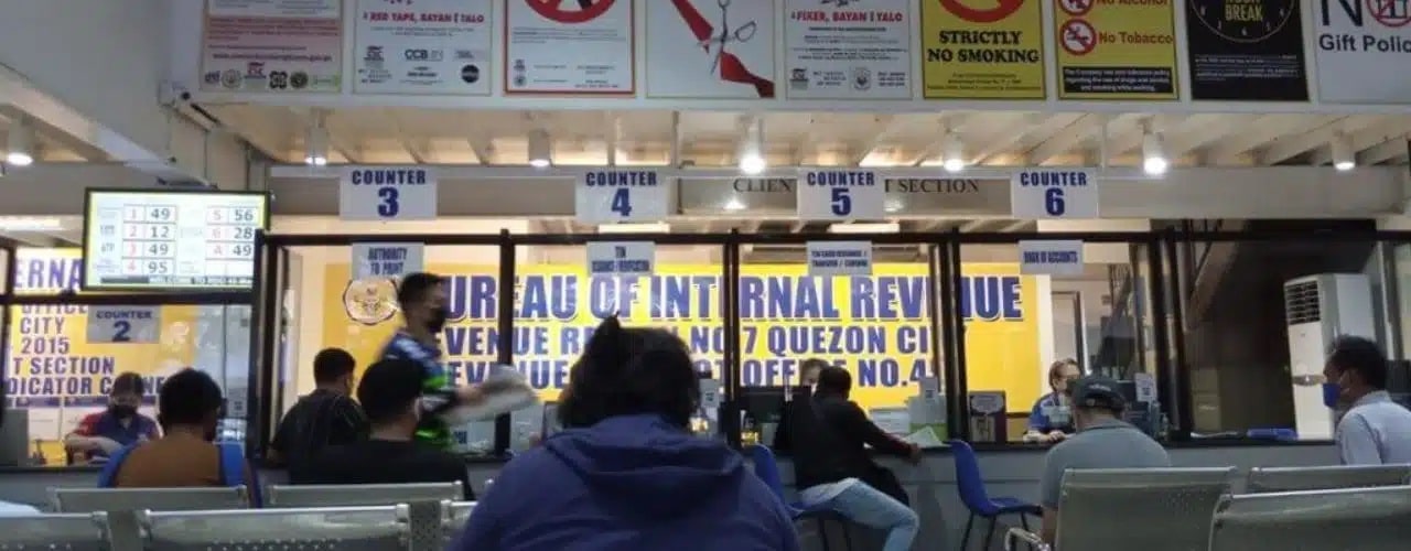 A business owner processing her BIR requirements for change of business address.