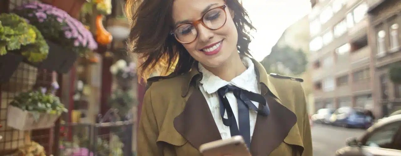 A satisfied business owner after she made a change of business address.