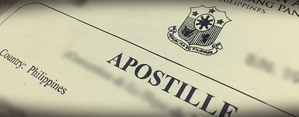 apostille of documents for SEC 20