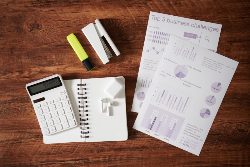 Documents and Planner on Table