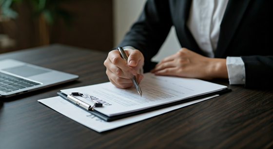 A gentleman working in his desk