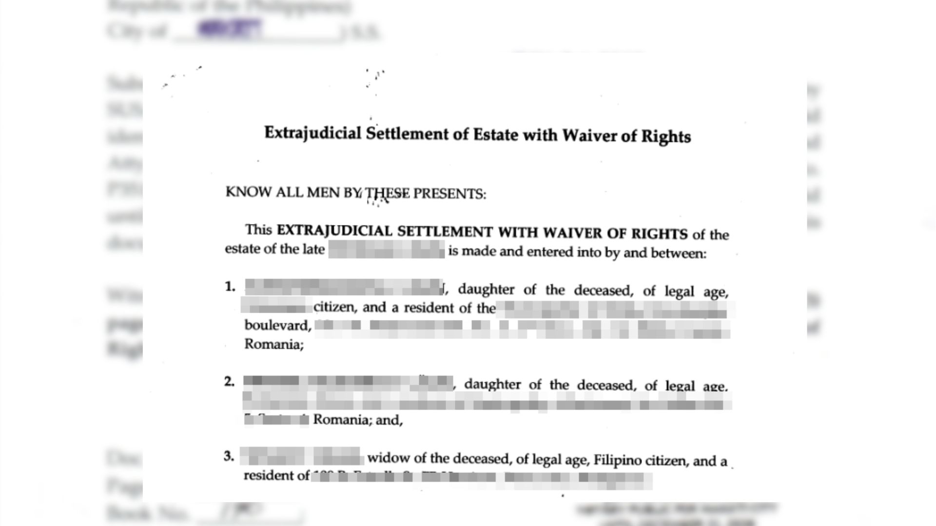 EJS with waiver of rights