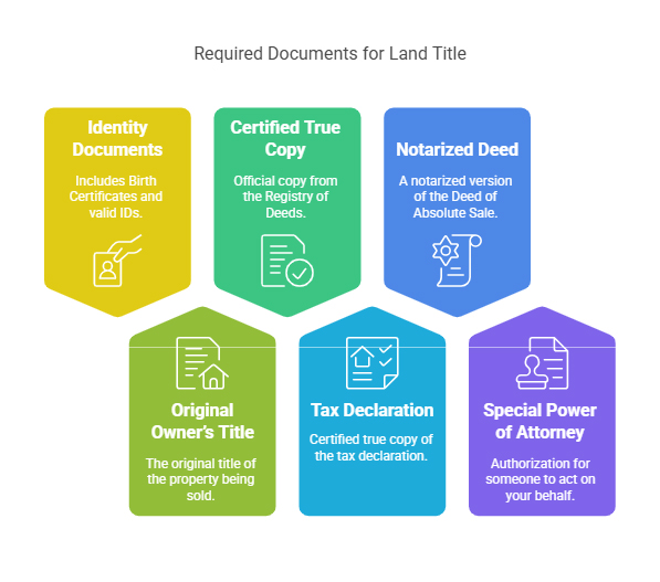 Required documents to land title