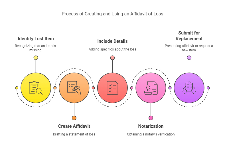 What is an Affidavit of Loss and how is it used visual selection